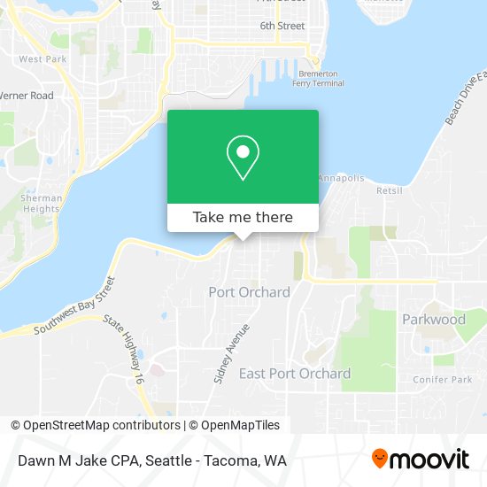 Dawn M Jake CPA map