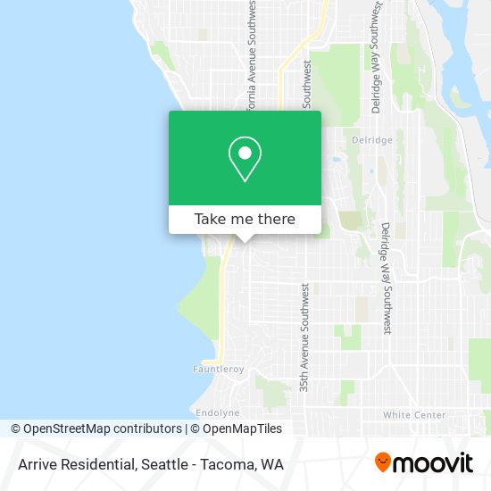 Arrive Residential map