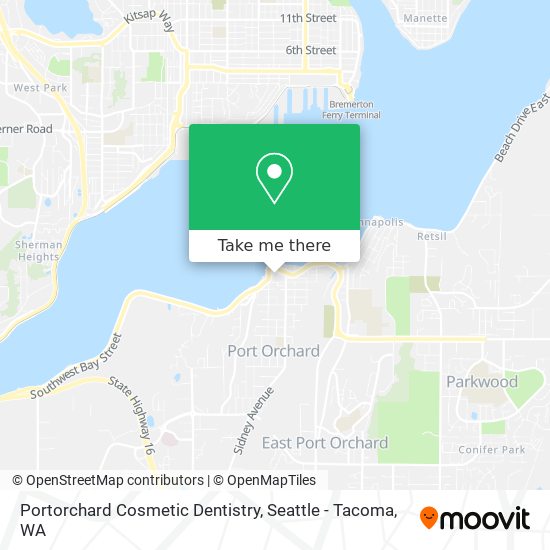 Portorchard Cosmetic Dentistry map