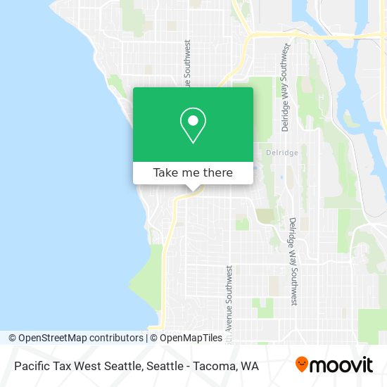 Mapa de Pacific Tax West Seattle