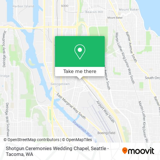 Shotgun Ceremonies Wedding Chapel map