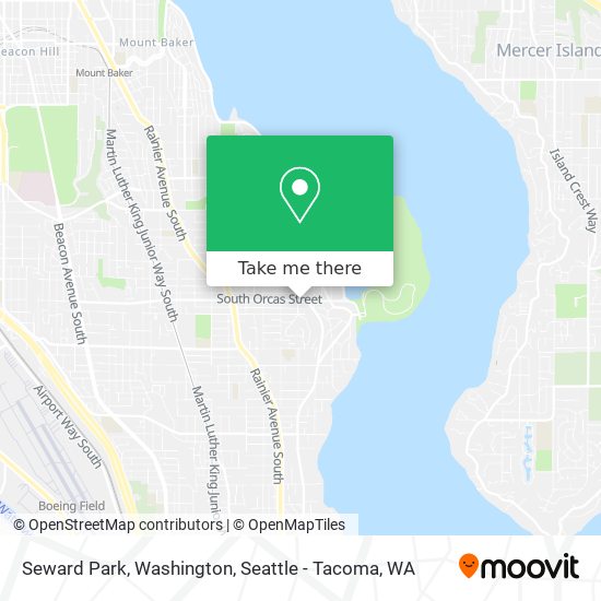 Mapa de Seward Park, Washington