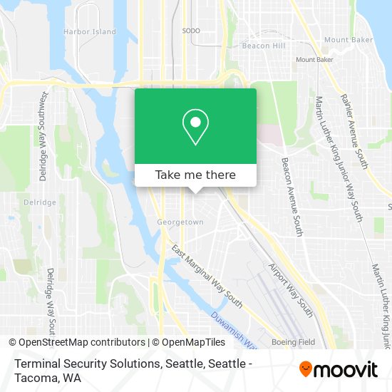 Mapa de Terminal Security Solutions, Seattle