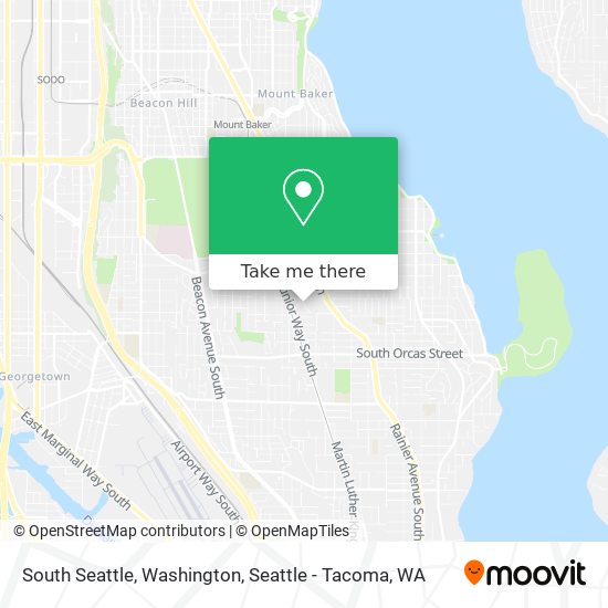 South Seattle, Washington map