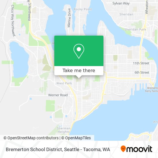 Bremerton School District map