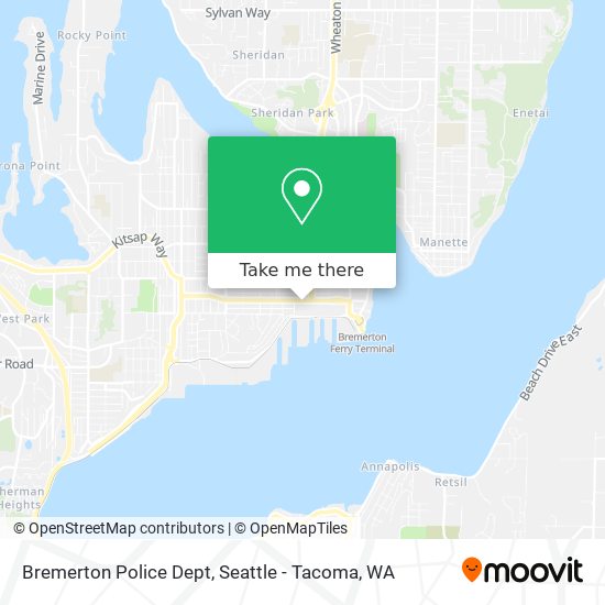 Mapa de Bremerton Police Dept