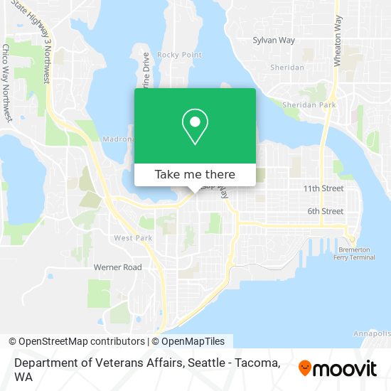 Mapa de Department of Veterans Affairs