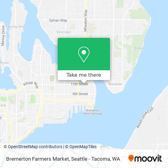 Mapa de Bremerton Farmers Market