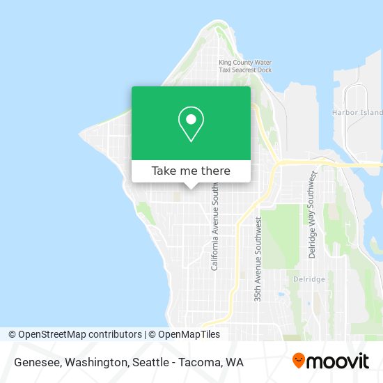 Genesee, Washington map