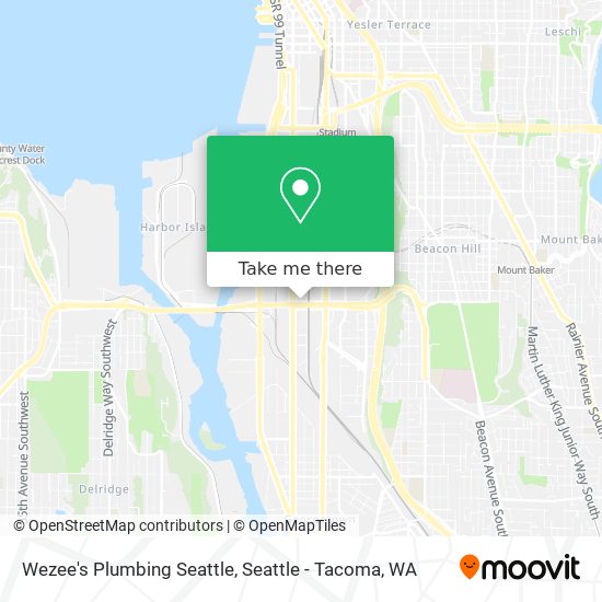 Mapa de Wezee's Plumbing Seattle