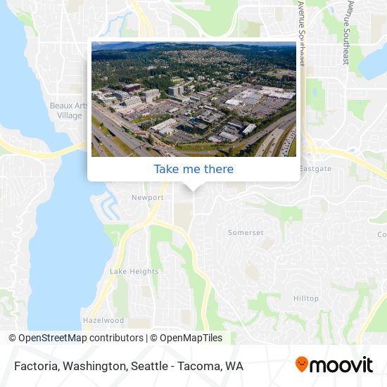 Factoria, Washington map