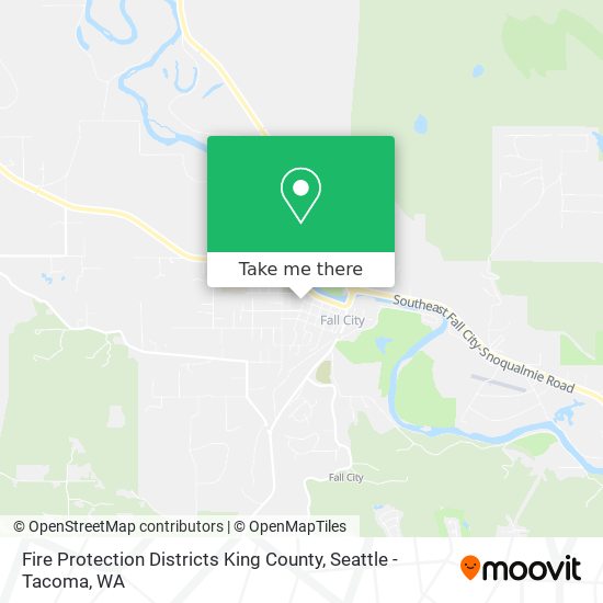 Mapa de Fire Protection Districts King County