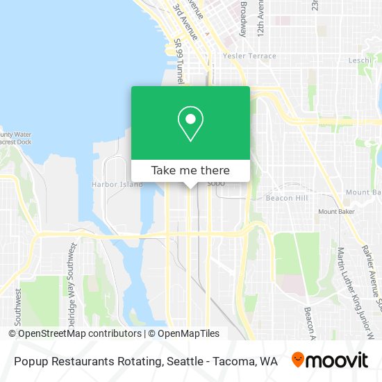 Popup Restaurants Rotating map