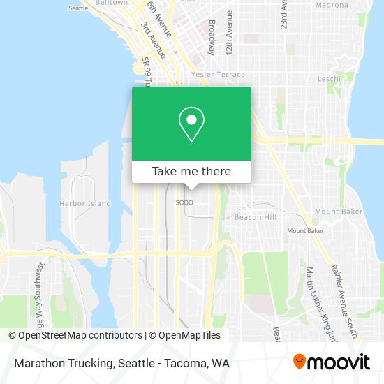 Marathon Trucking map