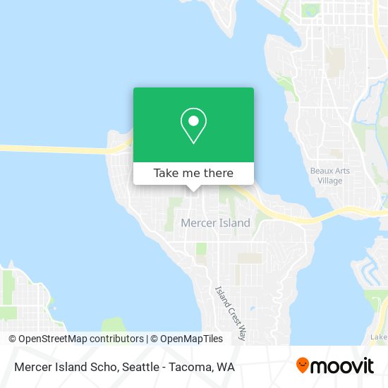 Mercer Island Scho map