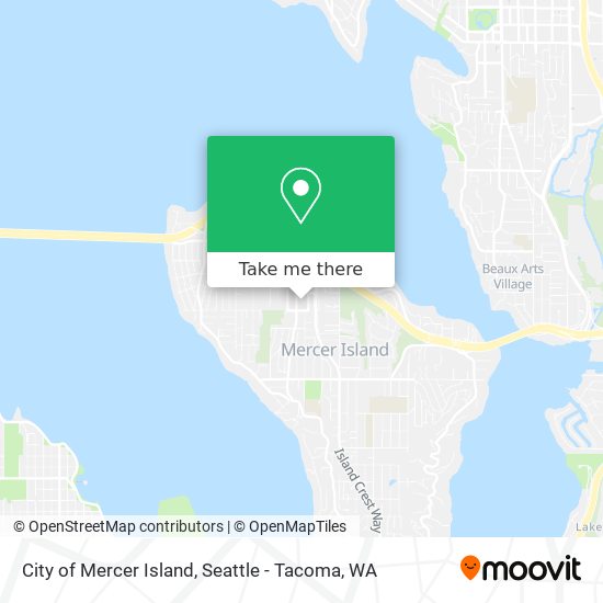 Mapa de City of Mercer Island