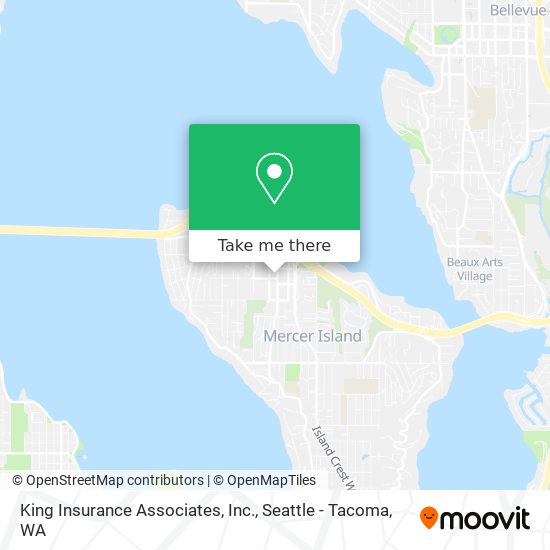 Mapa de King Insurance Associates, Inc.