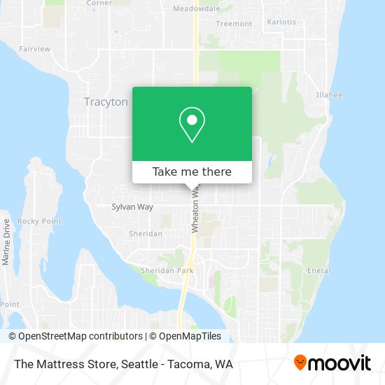 The Mattress Store map