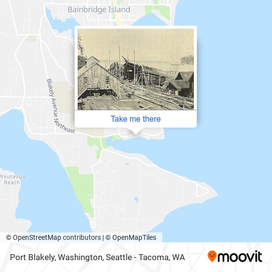 Mapa de Port Blakely, Washington