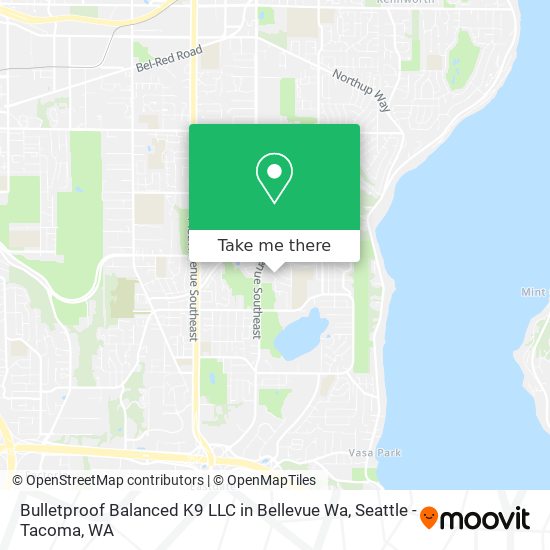 Bulletproof Balanced K9 LLC in Bellevue Wa map