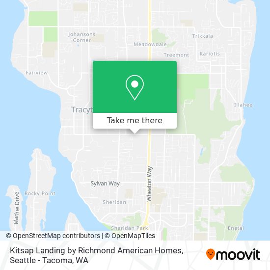 Kitsap Landing by Richmond American Homes map
