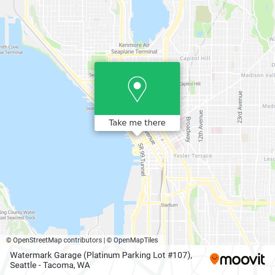 Mapa de Watermark Garage (Platinum Parking Lot #107)