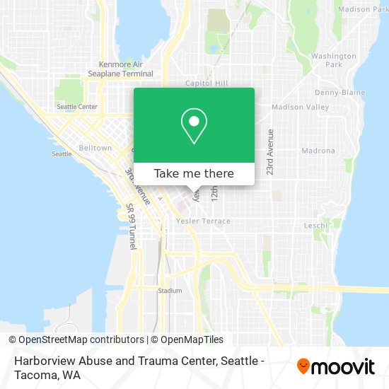 Harborview Abuse and Trauma Center map