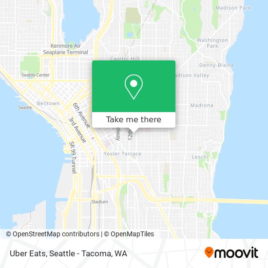 Uber Eats map