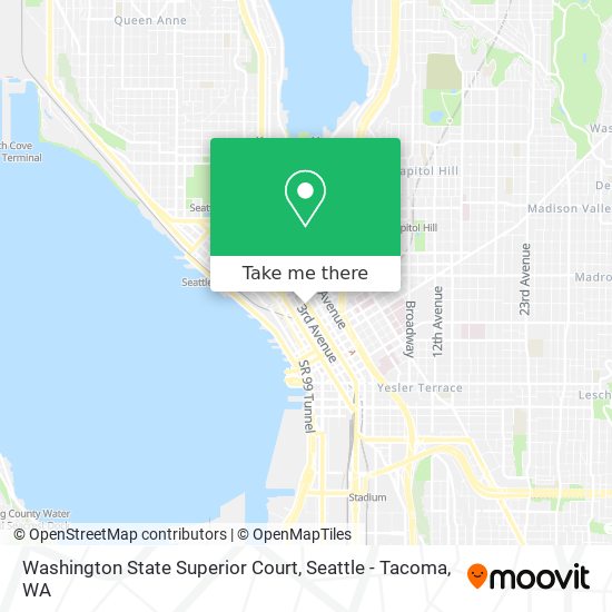 Washington State Superior Court map