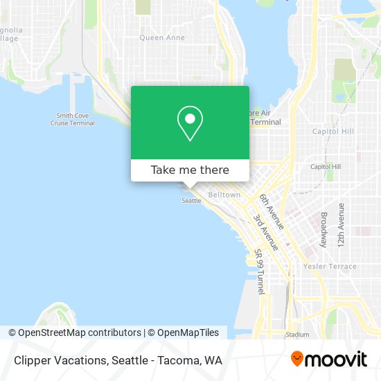 Clipper Vacations map