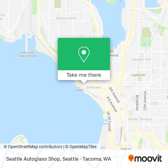 Seattle Autoglass Shop map