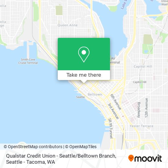 Mapa de Qualstar Credit Union - Seattle / Belltown Branch