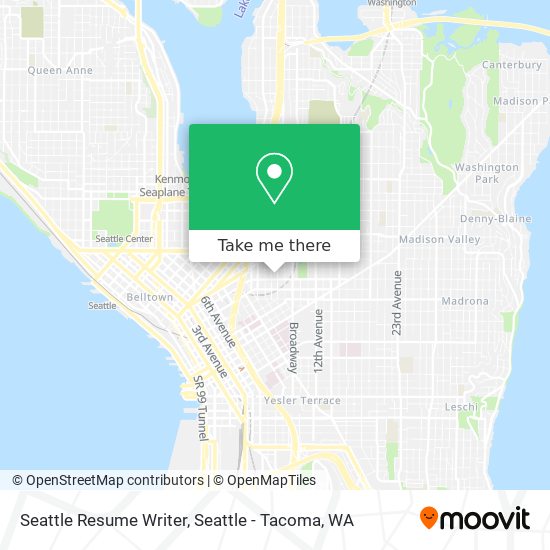 Seattle Resume Writer map