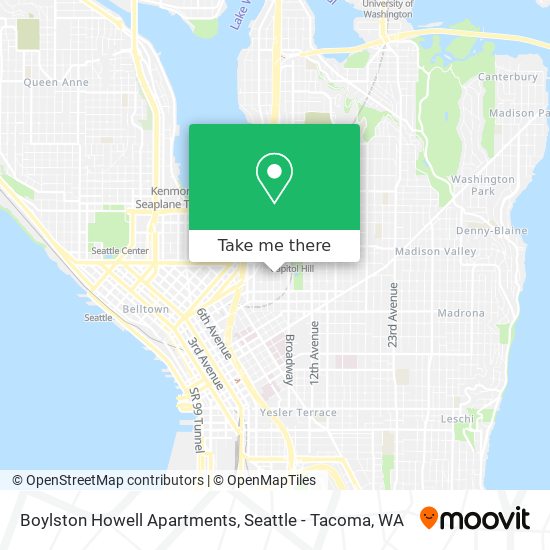 Mapa de Boylston Howell Apartments