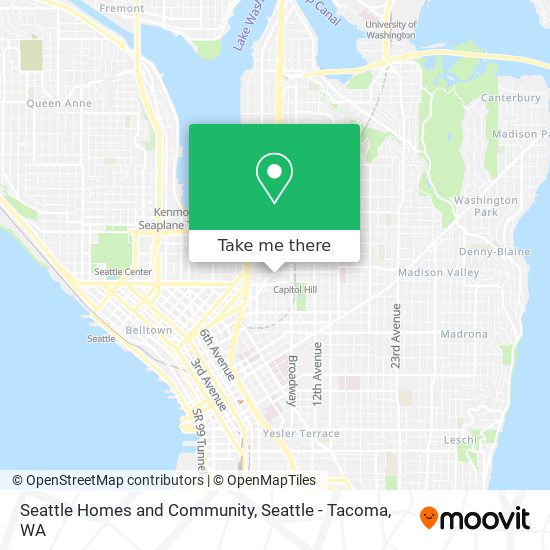 Seattle Homes and Community map