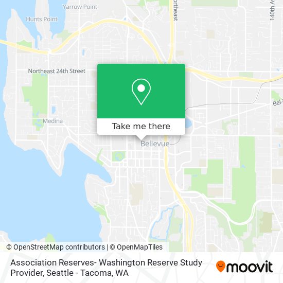 Mapa de Association Reserves- Washington Reserve Study Provider