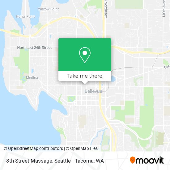 8th Street Massage map