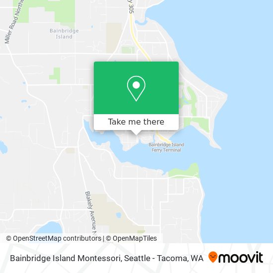 Bainbridge Island Montessori map