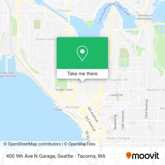 Mapa de 400 9th Ave N Garage