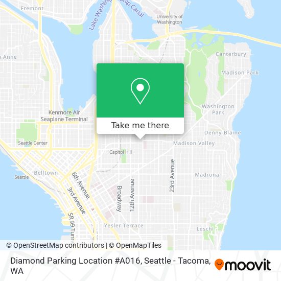 Diamond Parking Location #A016 map