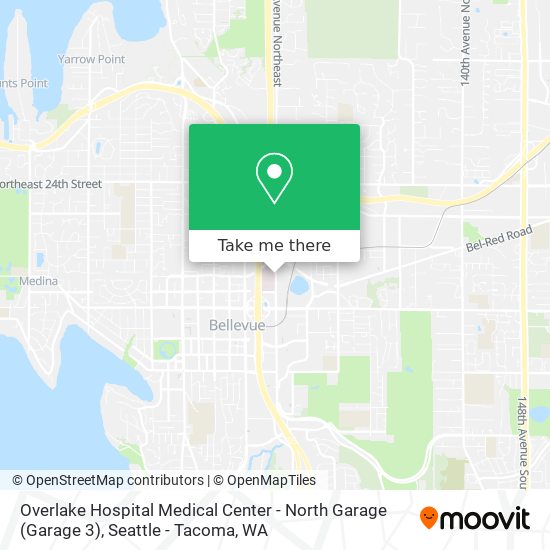 Overlake Hospital Medical Center - North Garage (Garage 3) map