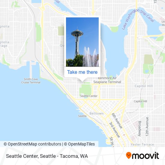 Mapa de Seattle Center