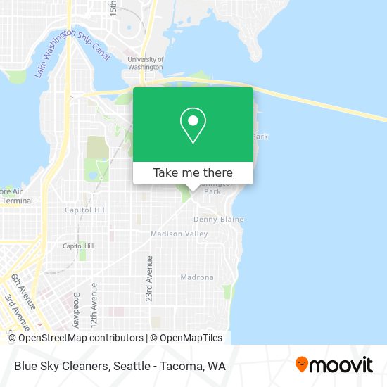 Blue Sky Cleaners map