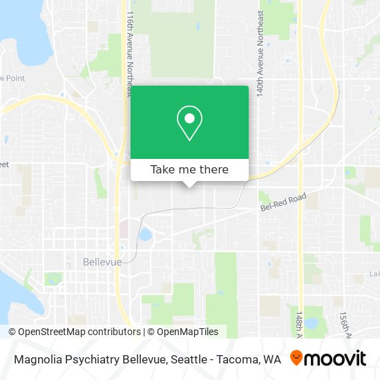 Mapa de Magnolia Psychiatry Bellevue