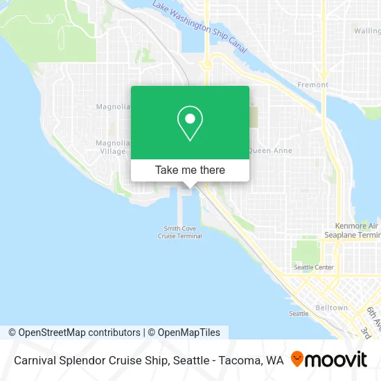 Carnival Splendor Cruise Ship map