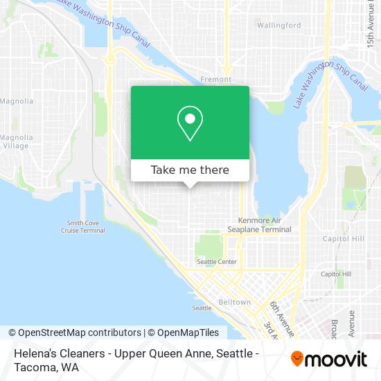 Helena's Cleaners - Upper Queen Anne map