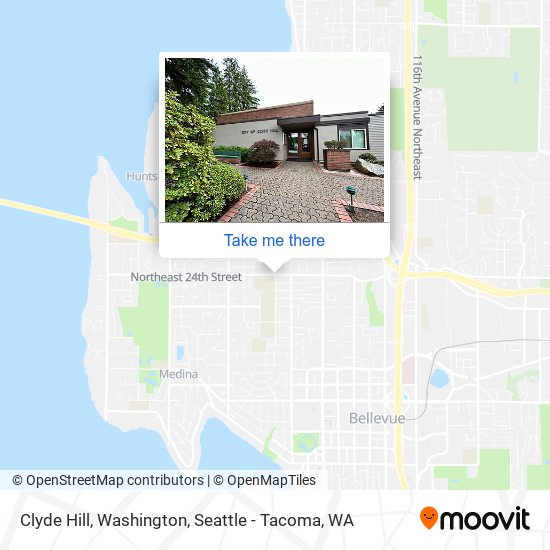 Mapa de Clyde Hill, Washington