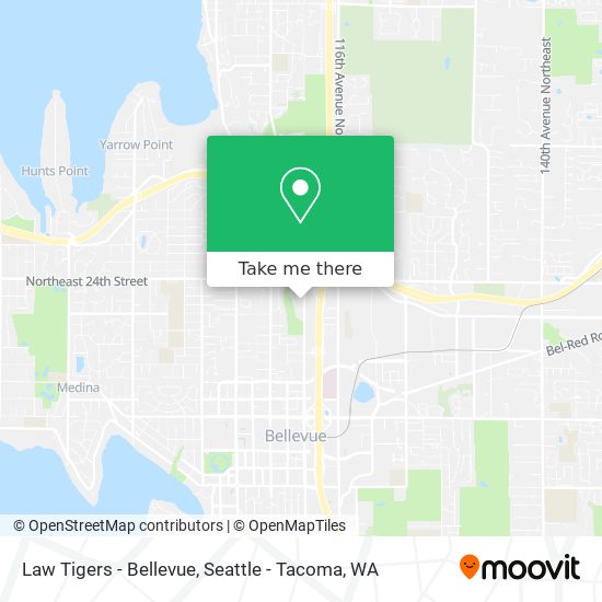 Mapa de Law Tigers - Bellevue