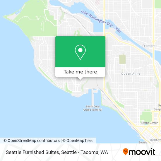 Seattle Furnished Suites map