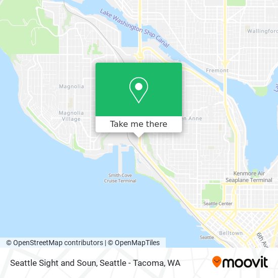 Mapa de Seattle Sight and Soun